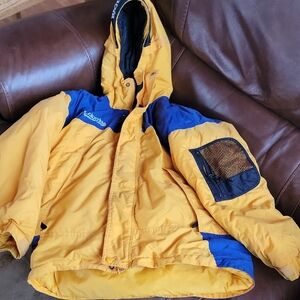Columbia Kids Puffer Jacket in Yellow and Blue